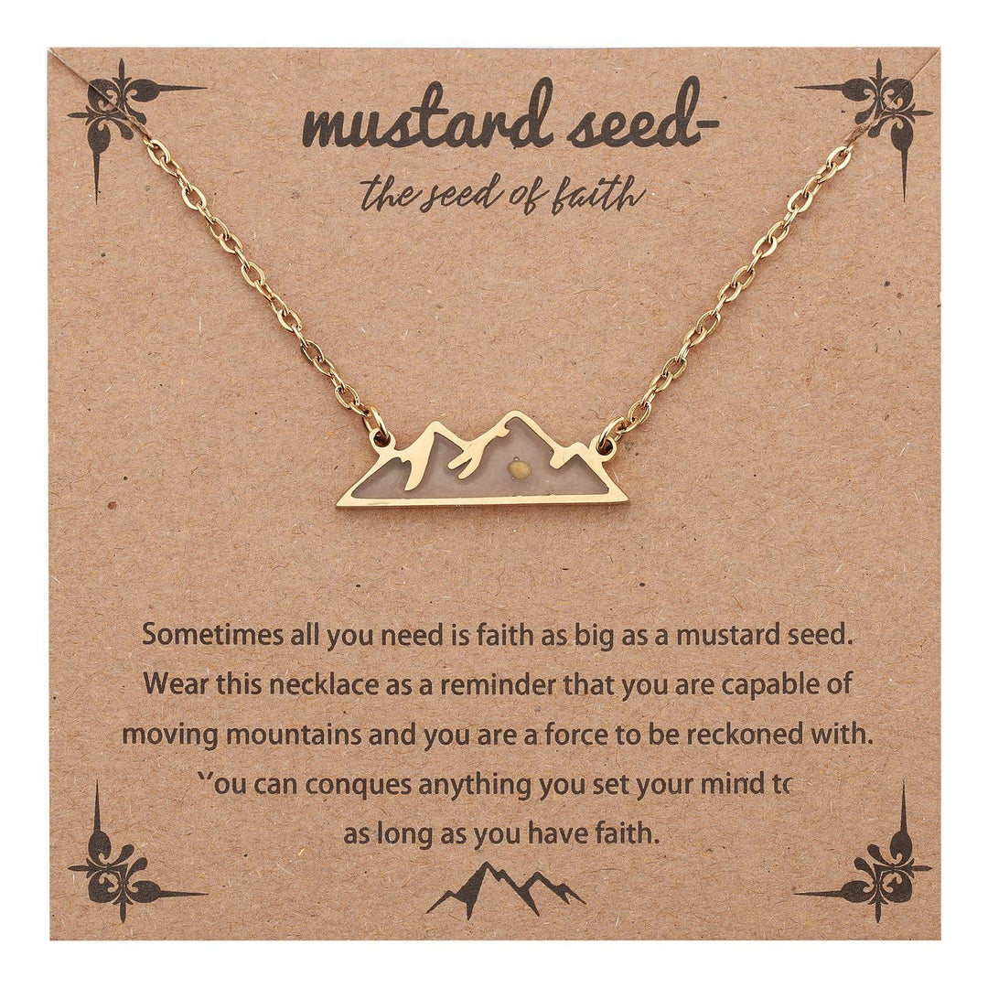 Christianartworkshop Matthew 17:20 Multi-Shaped Mustard Seed Pendant: Quiet Reminder of Faith’s Power - Mount - image 5