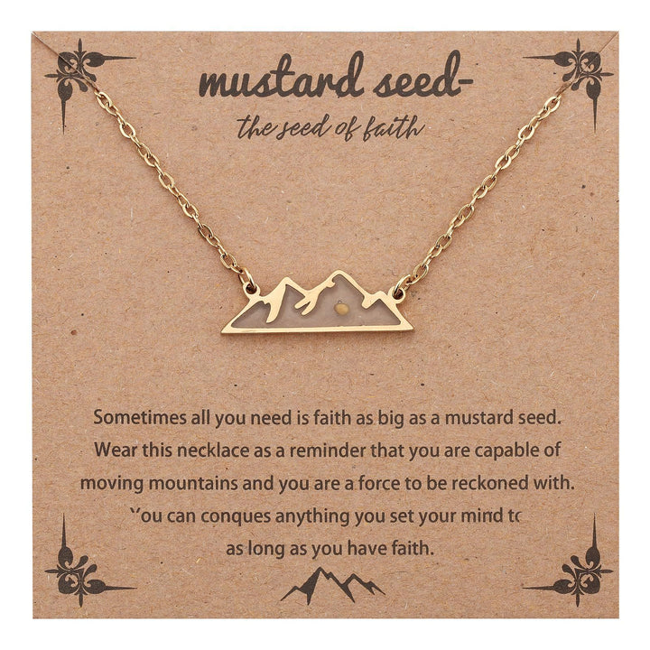 Christianartworkshop Matthew 17:20 Multi-Shaped Mustard Seed Pendant: Quiet Reminder of Faith’s Power - Mount - image 5