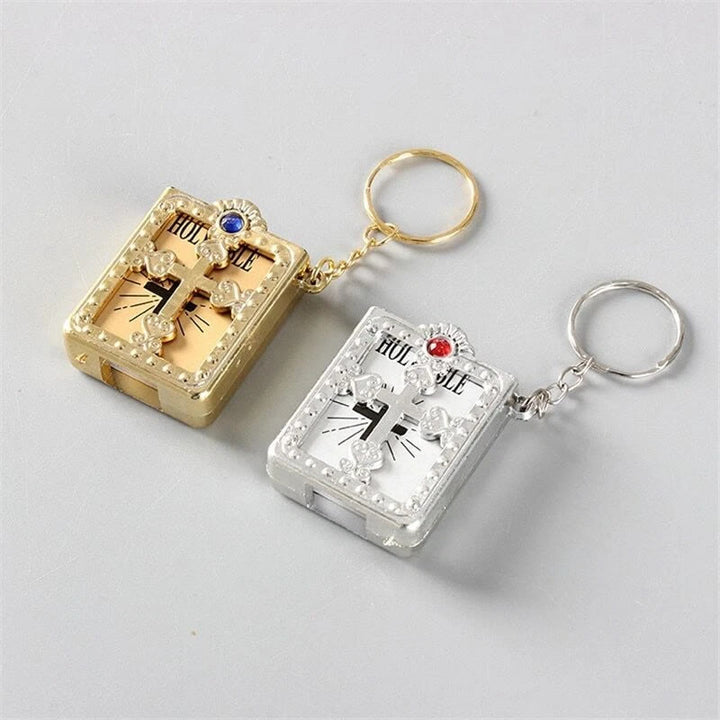 Christianartworkshop Bible-Shaped Cross Keychain: Steady Companion for Errand Days - image 6