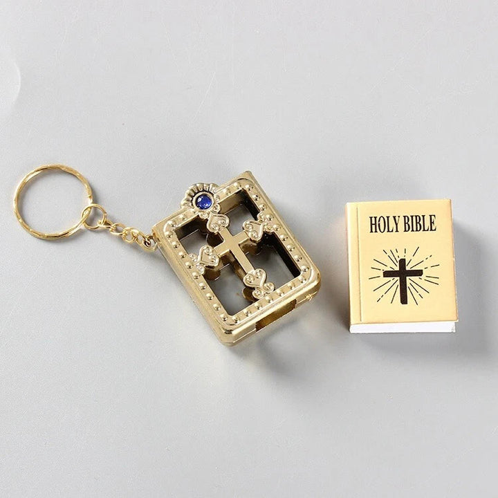 Christianartworkshop Bible-Shaped Cross Keychain: Steady Companion for Errand Days - image 7
