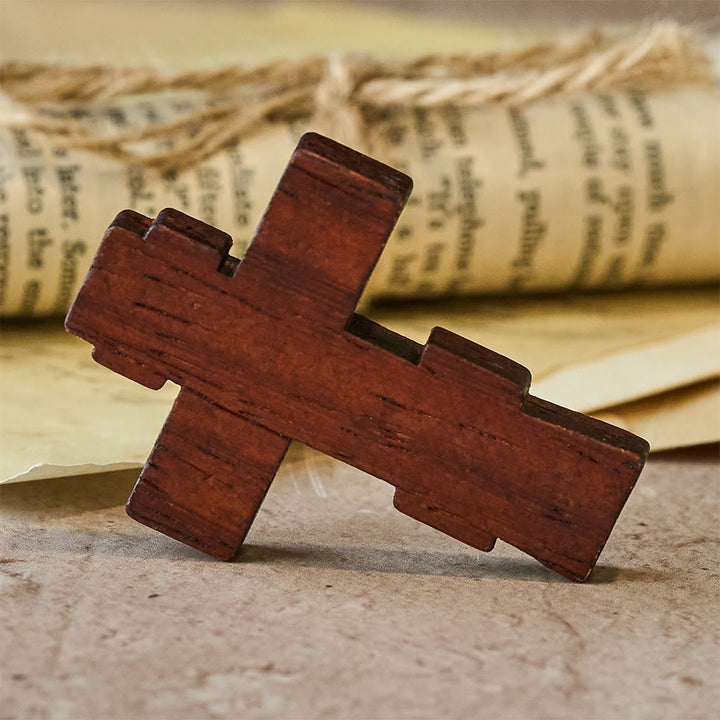 Christianartworkshop Earthy Crucifix Pocket Cross: Quiet Reminder of Sacrifice - image 4