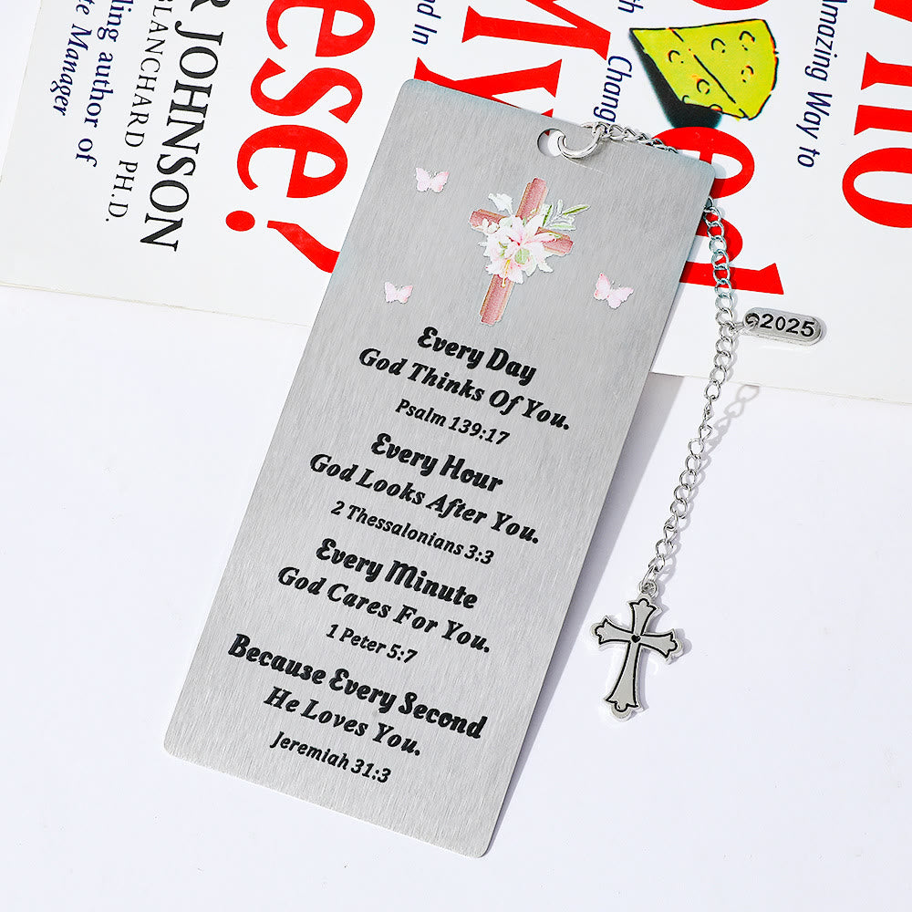 Christianartworkshop Scripture Bookmark & Cross Pendant: Soft Prompt of Peace & Grace - image 5