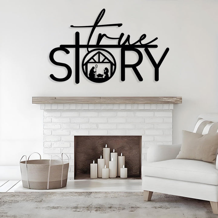 Christianartworkshop Sacred True Story Metal Wall Decor: Quiet Reminder of the Nativity Story - image 5