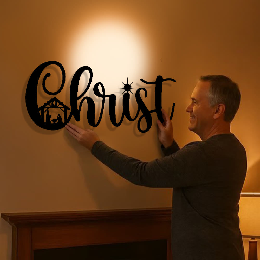 Christianartworkshop Christ Nativity Metal Wall Decor: Tender Reverence for All - image 1