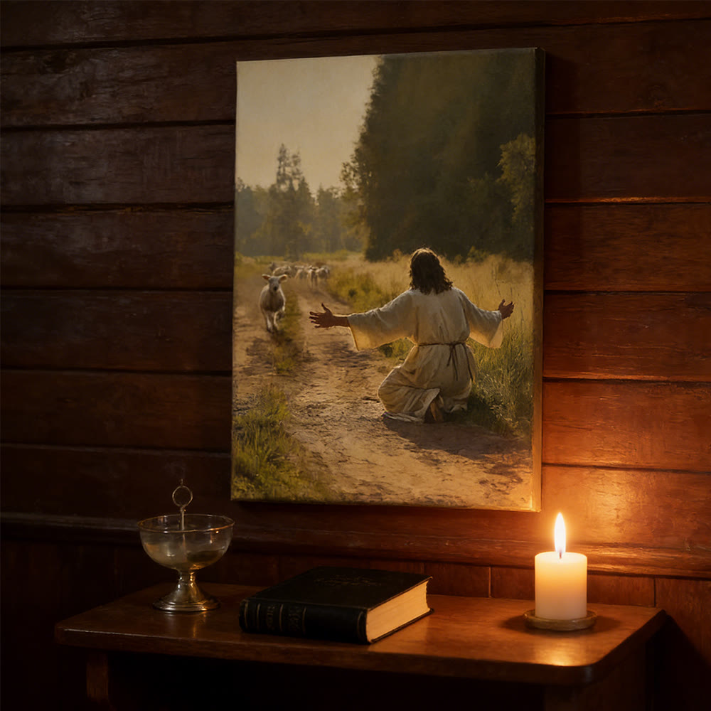 Christianartworkshop Serene Good Shepherd Wall Art Print: Warm Companion of Gentle Care - image 4