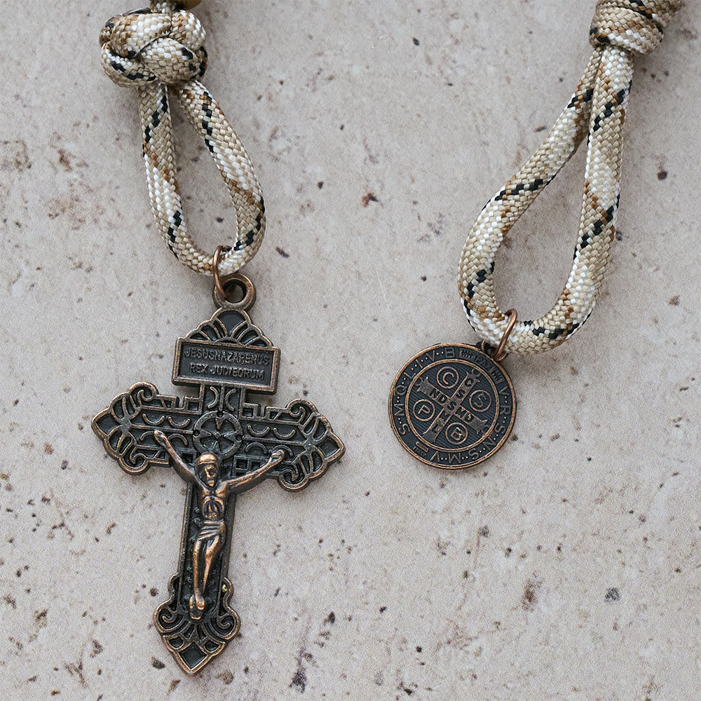 FREE Today: Rustic Faith Bronze Pocket Rosary with Copper St. Benedict & Crucifix  - image 7