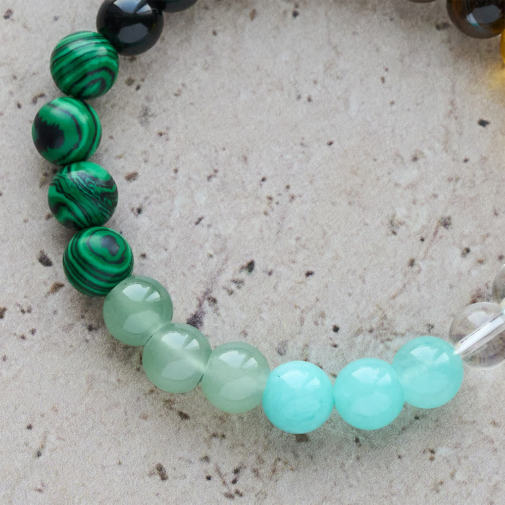 Christianartworkshop Multi-Natural Stone Faith Bracelet with Assorted Stones & Cross: Faith That Shines Naturally - image 5