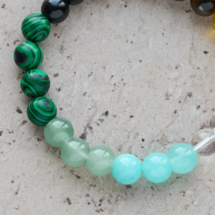 Christianartworkshop Multi-Natural Stone Faith Bracelet with Assorted Stones & Cross: Faith That Shines Naturally - image 5