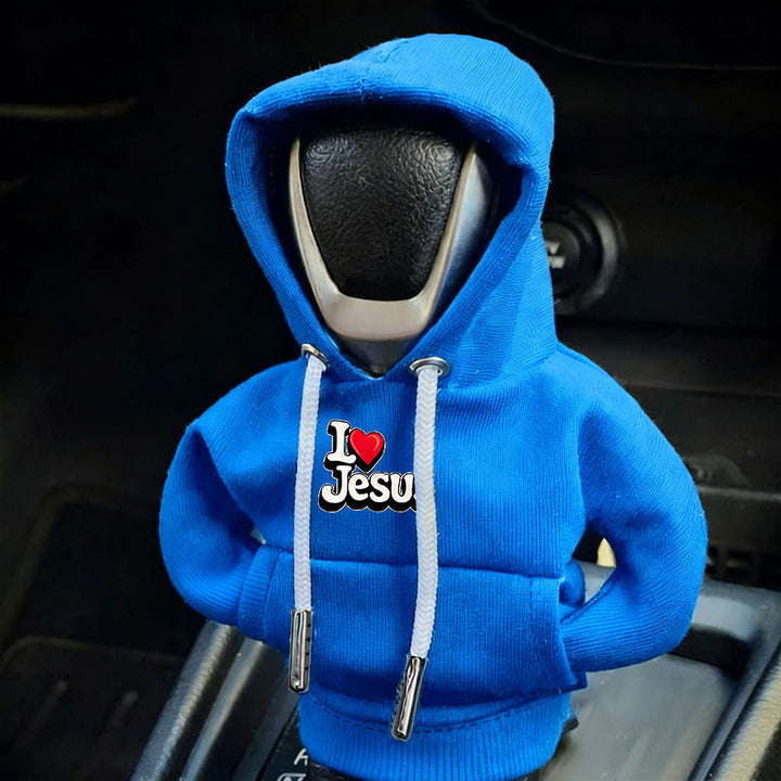 FREE Today: I Love Jesus Hoodie Gear Shift Cover: Your Unique Faith, On the Road - Sky Blue - image 7