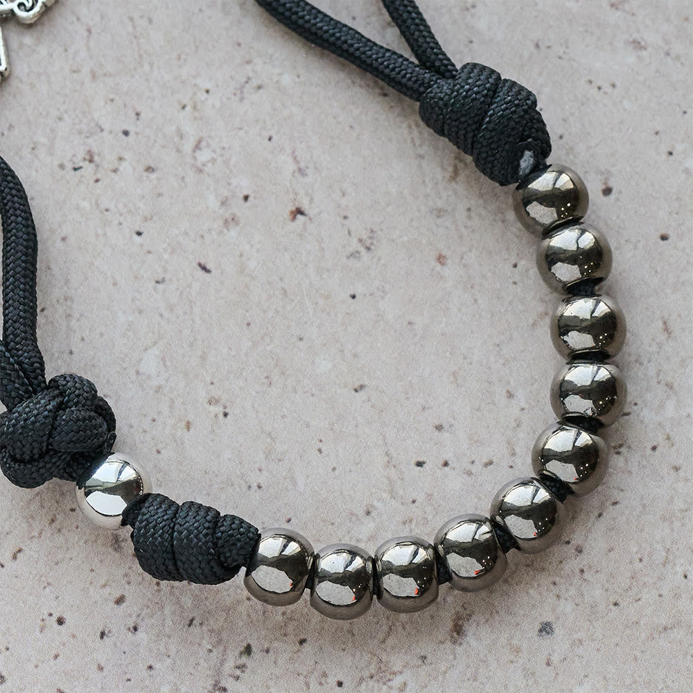 Christianartworkshop Dual Use Car Pendant & Pocket Rosary with St. Michael & Benedict Guardian Shield and Evil Repelling Grace - image 13