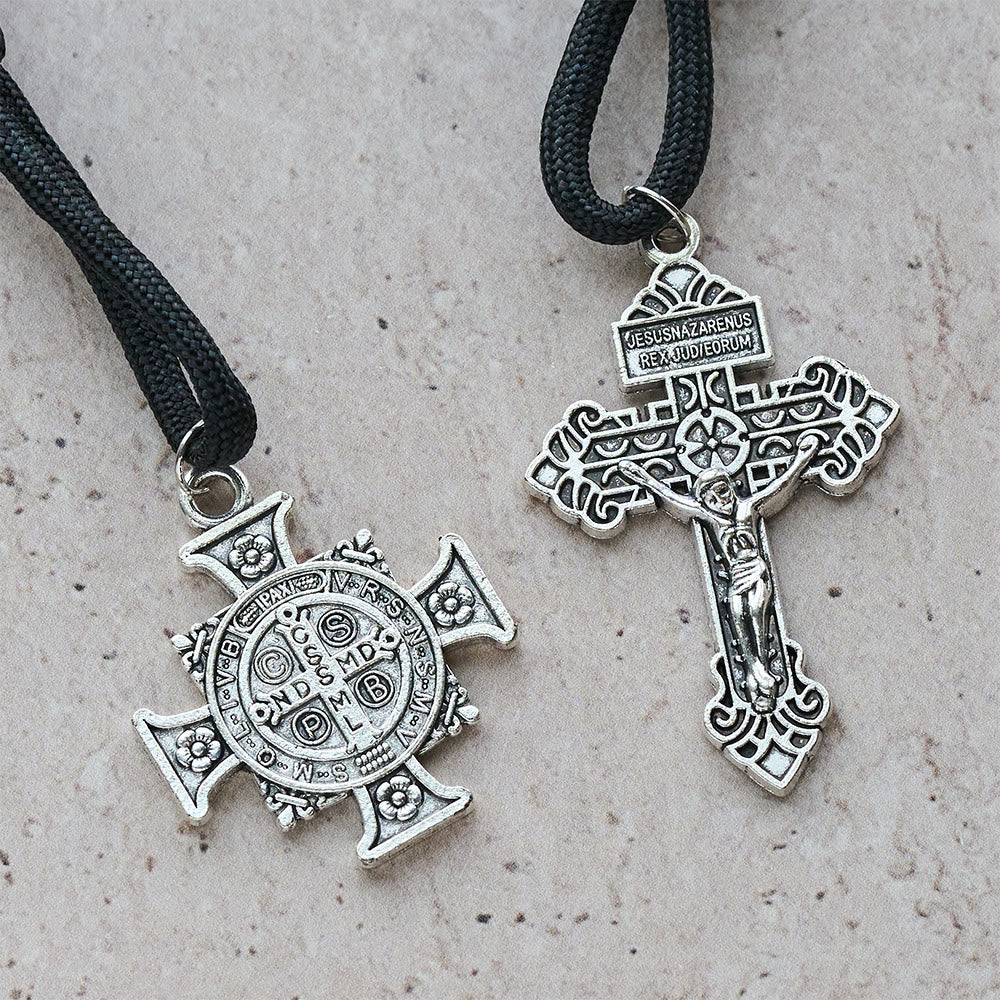 FREE Today: Dual Use Car Pendant & Pocket Rosary with St. Michael & Benedict Guardian Shield and Evil Repelling Grace - image 7