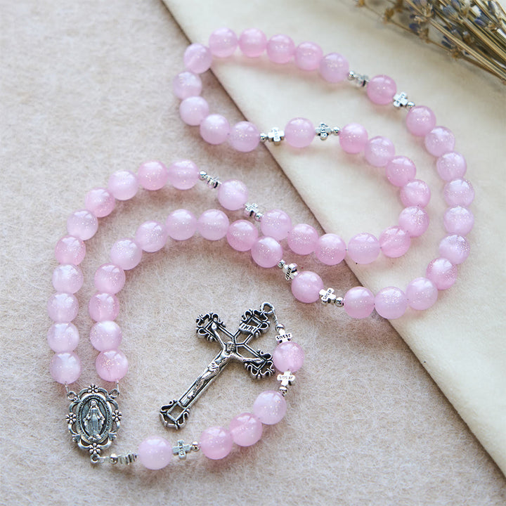 FREE Today: Divine Reflection Color-Shifting Rosary : Bloom from Soft Pink to Passionate Magenta in Sunlight - image 7