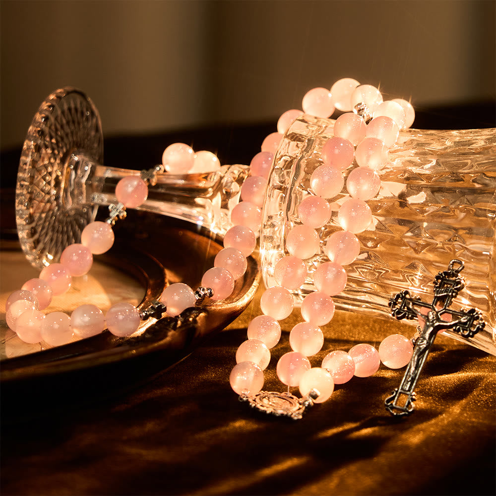 FREE Today: Divine Reflection Color-Shifting Rosary : Bloom from Soft Pink to Passionate Magenta in Sunlight - image 5