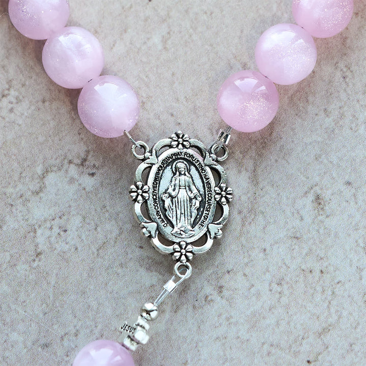 FREE Today: Divine Reflection Color-Shifting Rosary : Bloom from Soft Pink to Passionate Magenta in Sunlight - image 12