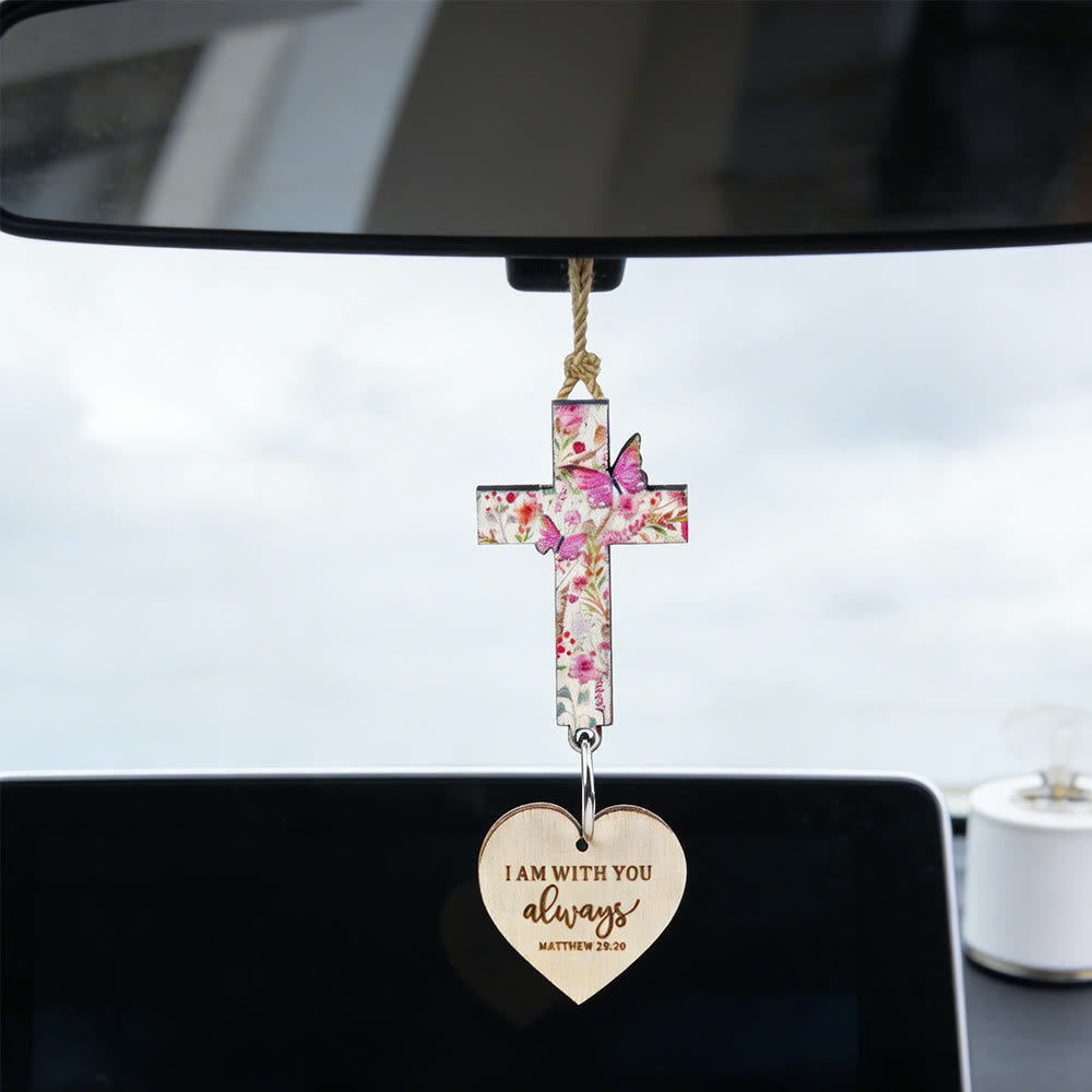 FREE Today: Cross & Verse Car Pendant: Quiet Peace for Every Journey - Matthew 29:20 - image 4