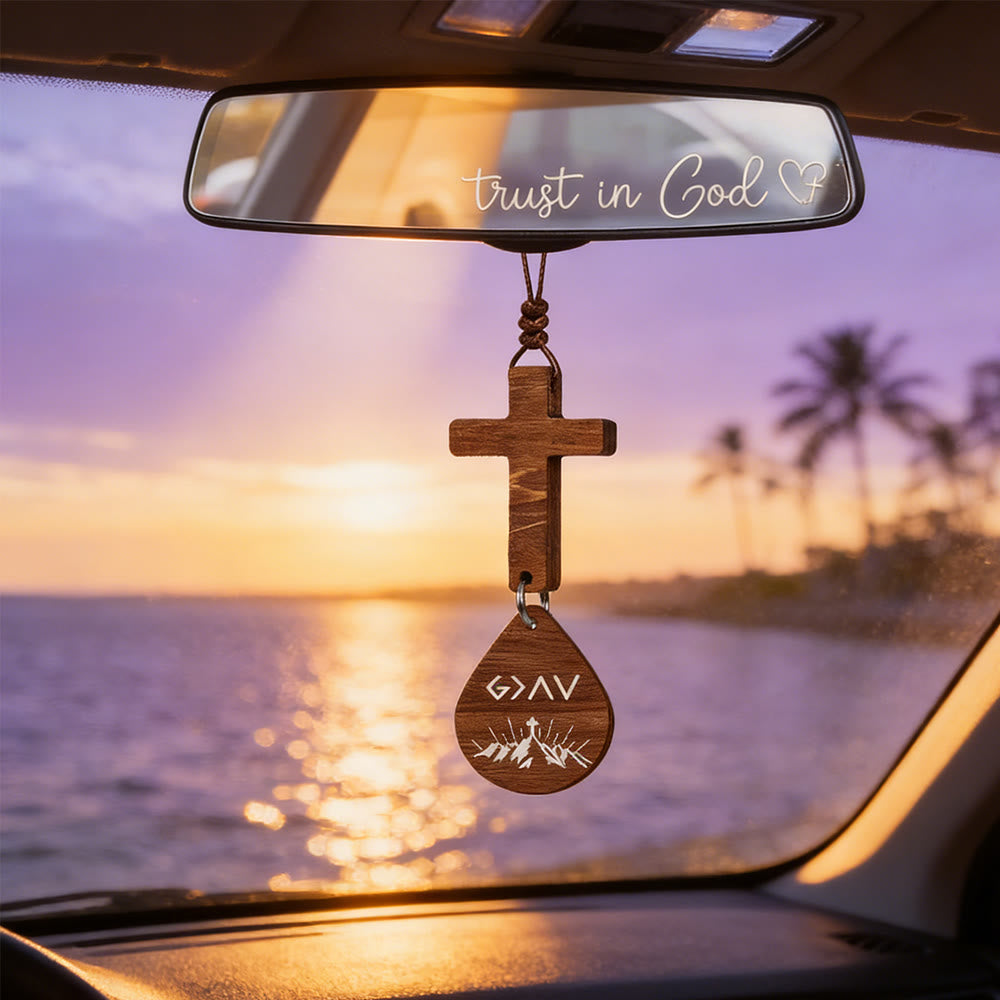 FREE Today: Cross & Verse Car Pendant: Quiet Peace for Every Journey - Psalm 91:11 - image 1