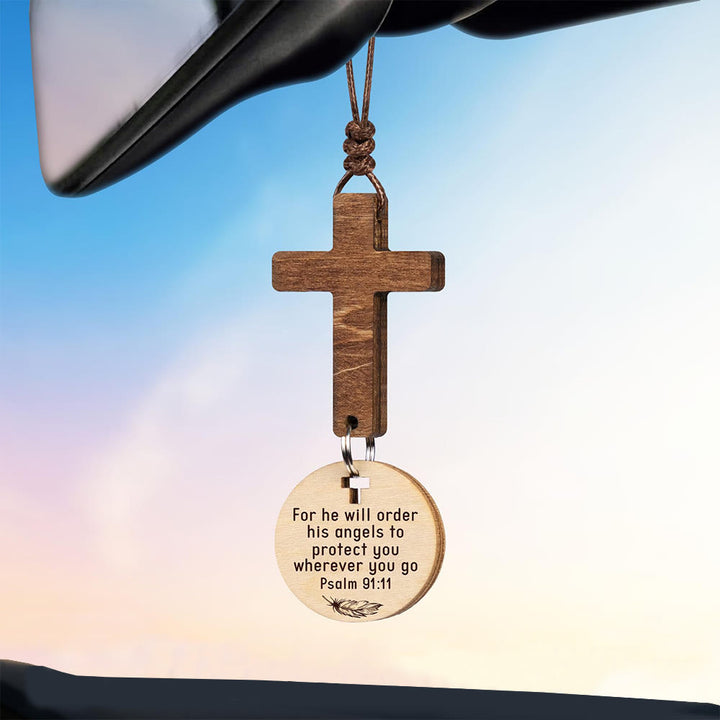 Christianartworkshop Wooden Car Pendant with Gift Card: Devotion Wrapped in Natural Style - image 4