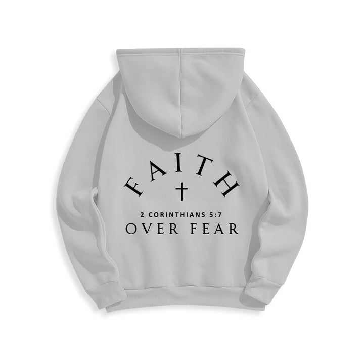 Christianartworkshop 2 Corinthians 5:7 Faith Fleece Lined Polyester Hoodie - image 11