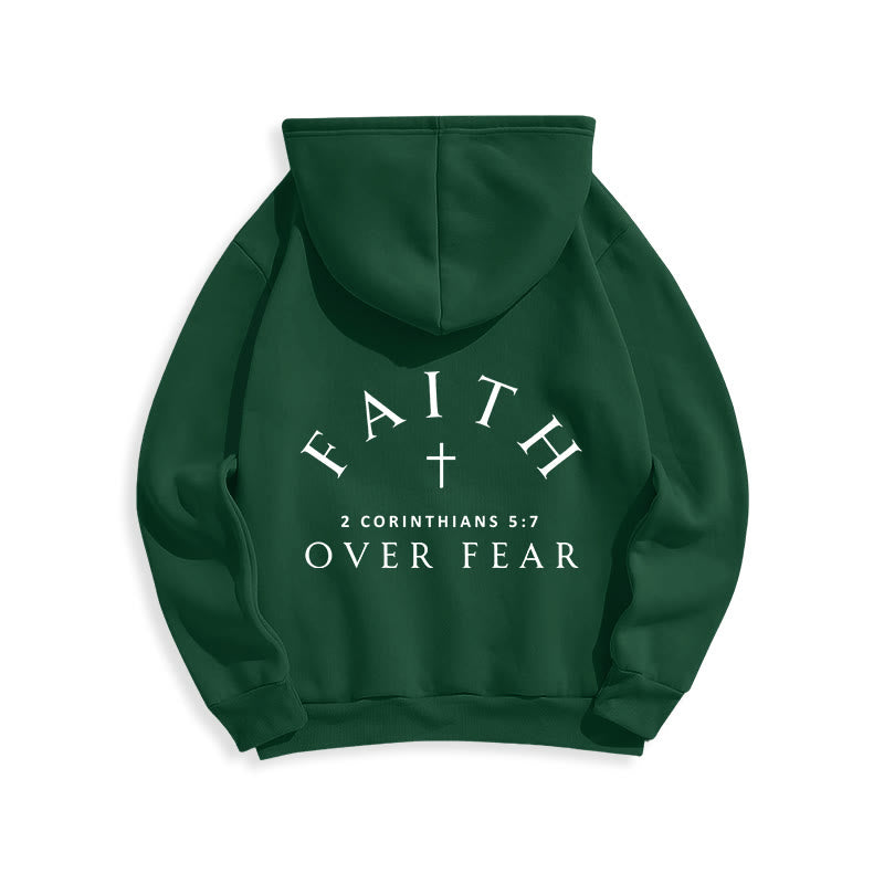 Christianartworkshop 2 Corinthians 5:7 Faith Fleece Lined Polyester Hoodie - image 23