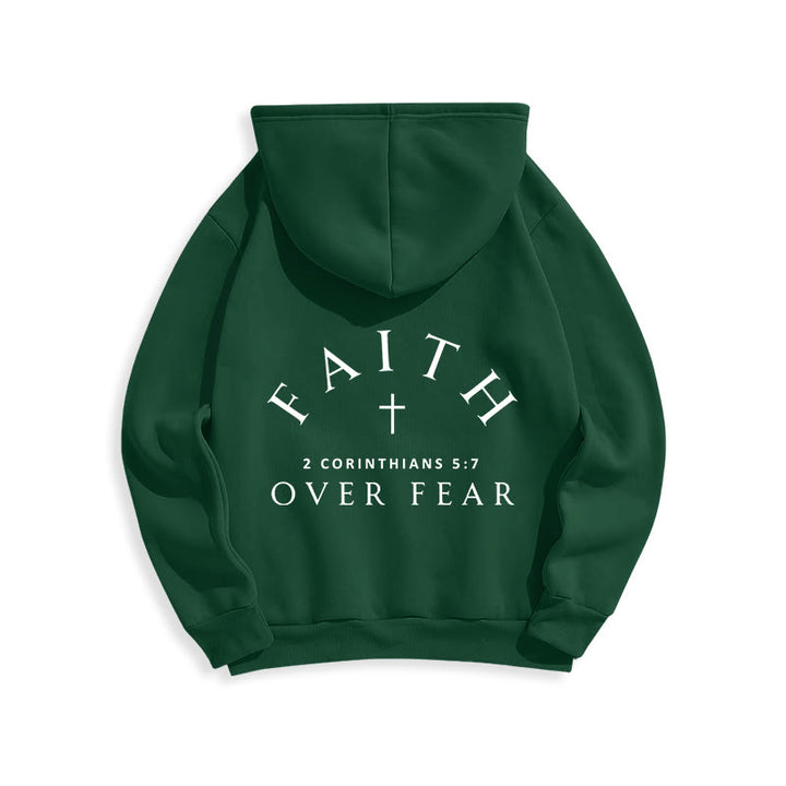 Christianartworkshop 2 Corinthians 5:7 Faith Fleece Lined Polyester Hoodie - image 23