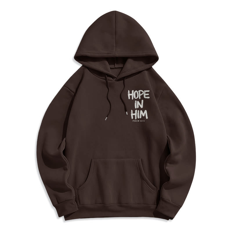Christianartworkshop Hope in Him Psalm 62:5 Fleece Lined Polyester Hoodie: His Hope in Every Wear - image 11