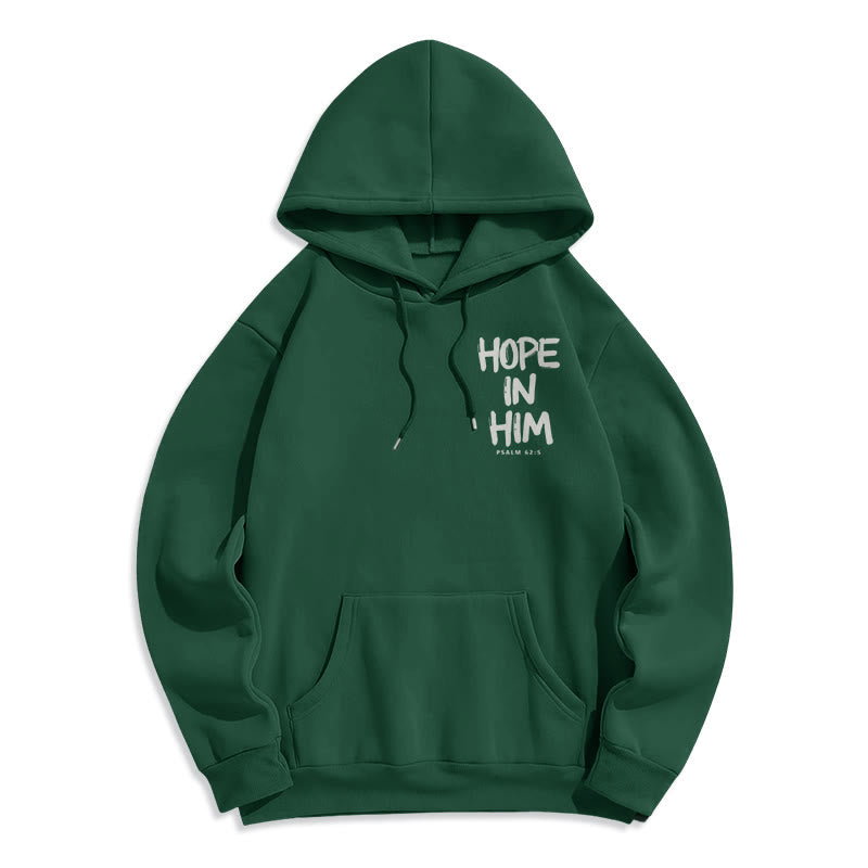 Christianartworkshop Hope in Him Psalm 62:5 Fleece Lined Polyester Hoodie: His Hope in Every Wear - image 8