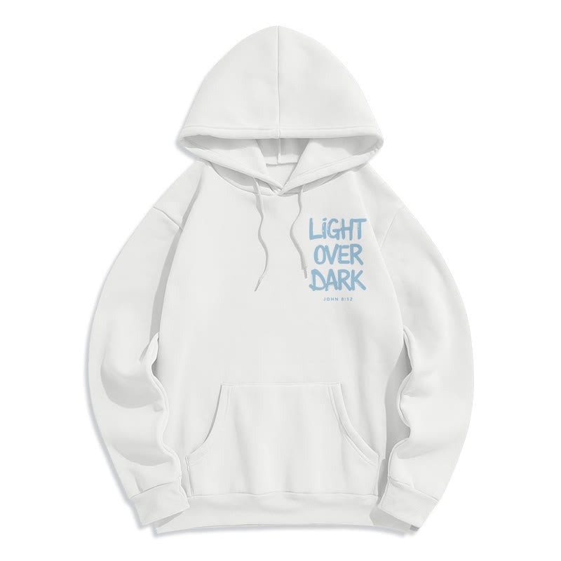 Christianartworkshop Light Over Dark John 8:12 Fleece Lined Polyester Hoodie - image 20