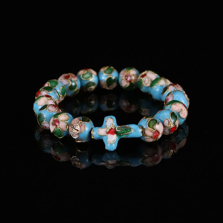 Christianartworkshop Cloisonné Enamel Filigree Faith Pieces: Rich Comfort with Sacred Symbolism - Light Blue - image 6