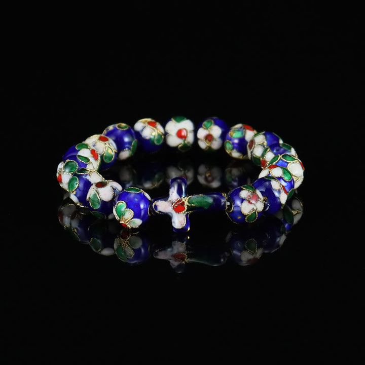 Christianartworkshop Cloisonné Enamel Filigree Faith Pieces: Rich Comfort with Sacred Symbolism - Blue - image 4