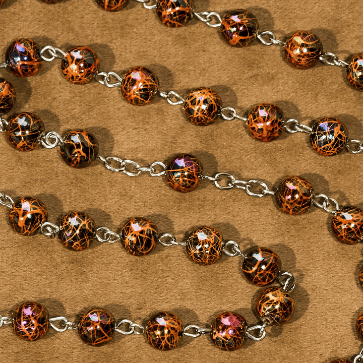 Christianartworkshop Iridescent Acrylic Faith Rosary: Luminous Comfort with Sacred Symbolism - image 7