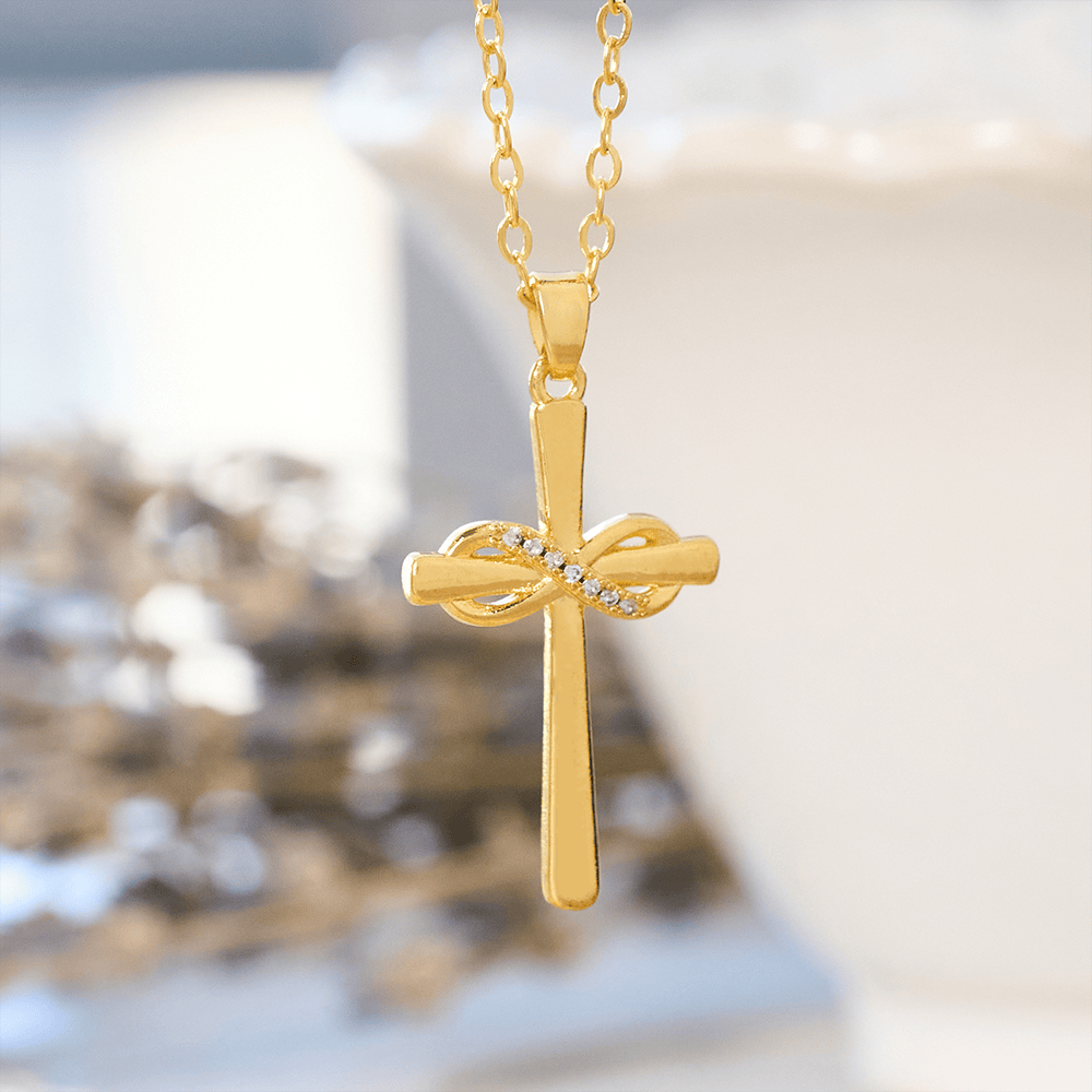 Christianartworkshop Möbius Cross & Zircon Necklaces: Smooth Comfort with Sacred Symbolism - image 2