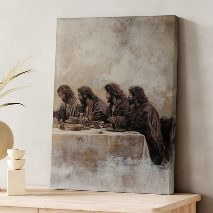 Christianartworkshop The Last Supper Warm-Toned Canvas Wall Art Set: Serene Companion of Home Grace - image 6