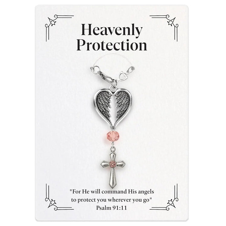 Christianartworkshop Guardian Angel-Wing Heart Keychain: Quiet Reminder of Tender Protection - image 3