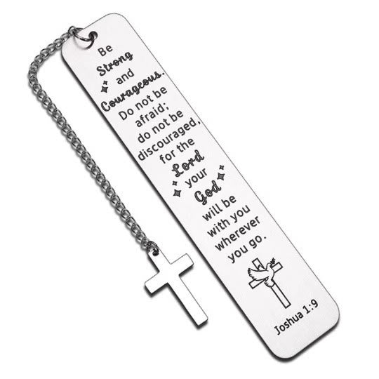 Christianartworkshop Verse-Accent Bookmark: Useful Comfort with Sacred Symbolism - Joshua 1:9 - C - image 6