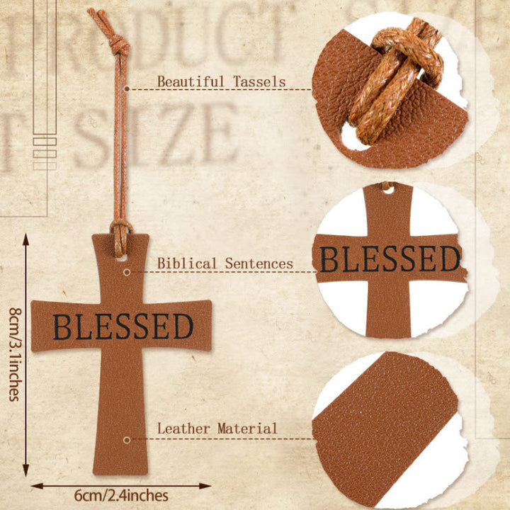 Christianartworkshop Meaningful Phrase Leather Bookmarks: Quiet Reminder of Gentle Hope - image 3