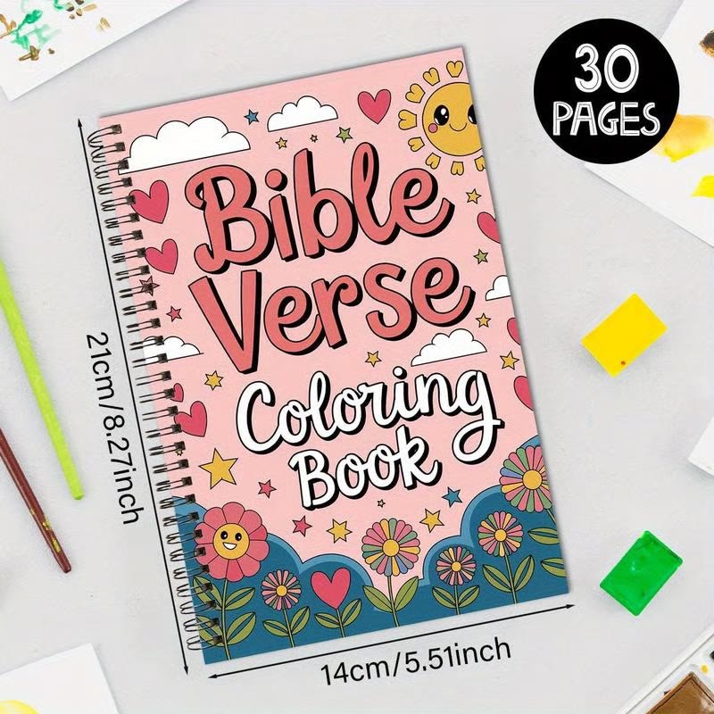 Christianartworkshop Bible Verse Coloring Book: Cheerful Companion of Quiet Grace - Bible Verse Coloring Book - image 0