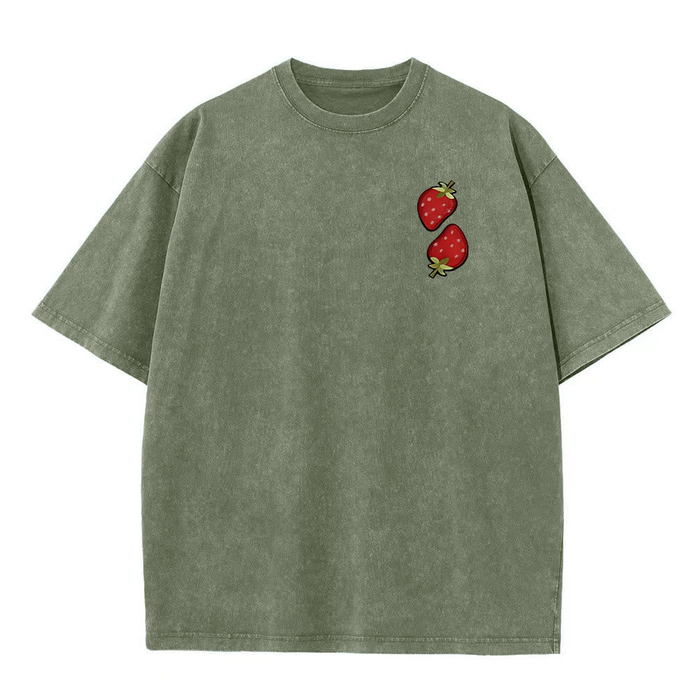 Christianartworkshop Fruit Of The Spirit Double Sided Unisex Washed T-shirt - image 1