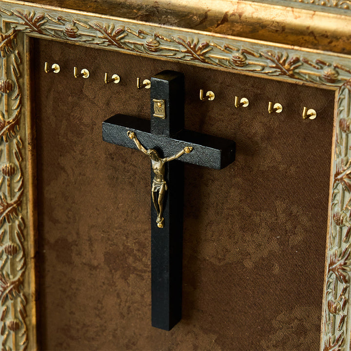 FREE Today: Wooden Cross Wall Decor with Metal Accents: Quiet Devotion for Home Spaces - Black - image 2
