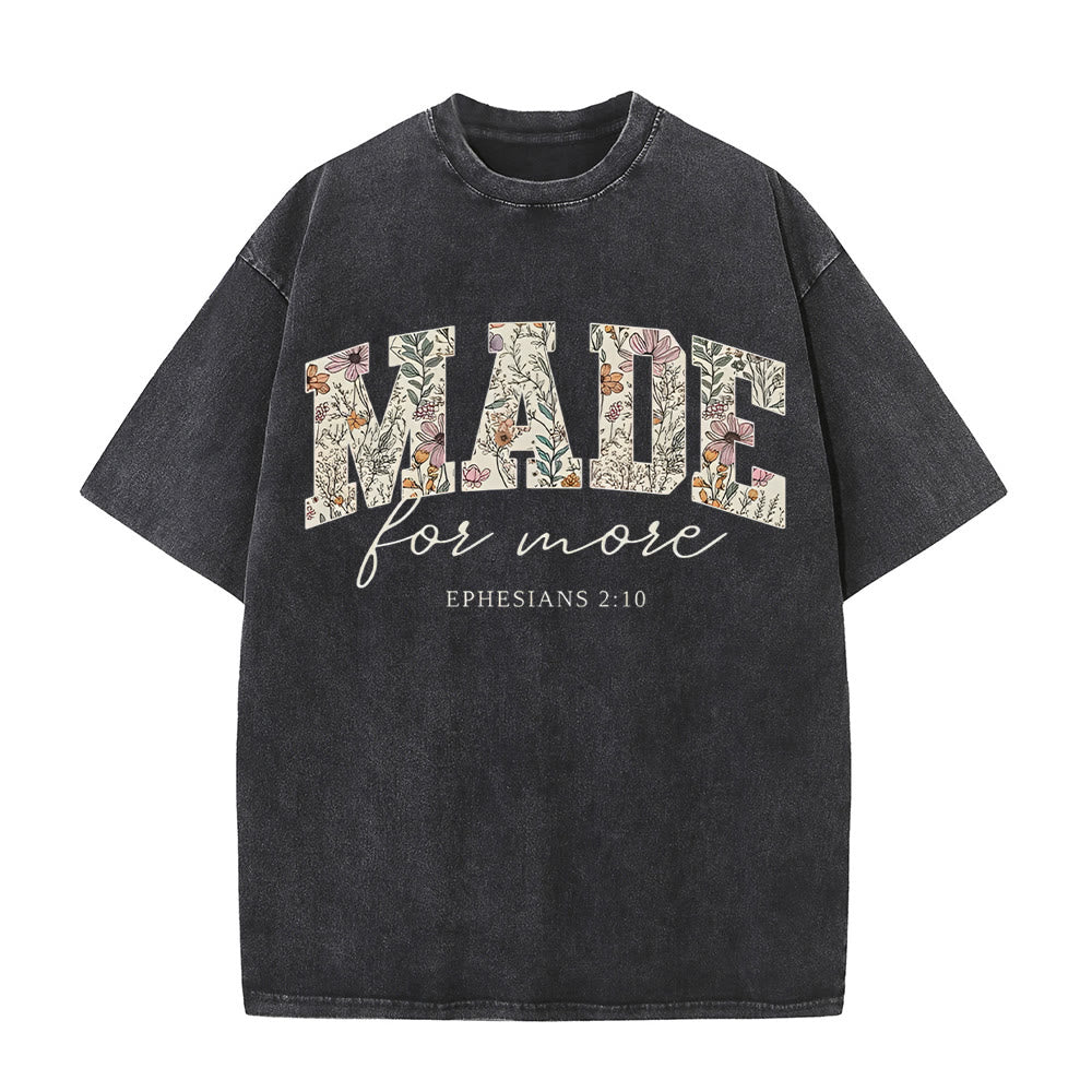 Christianartworkshop Made for More Washed T-Shirt - Black - 4XL - image 2