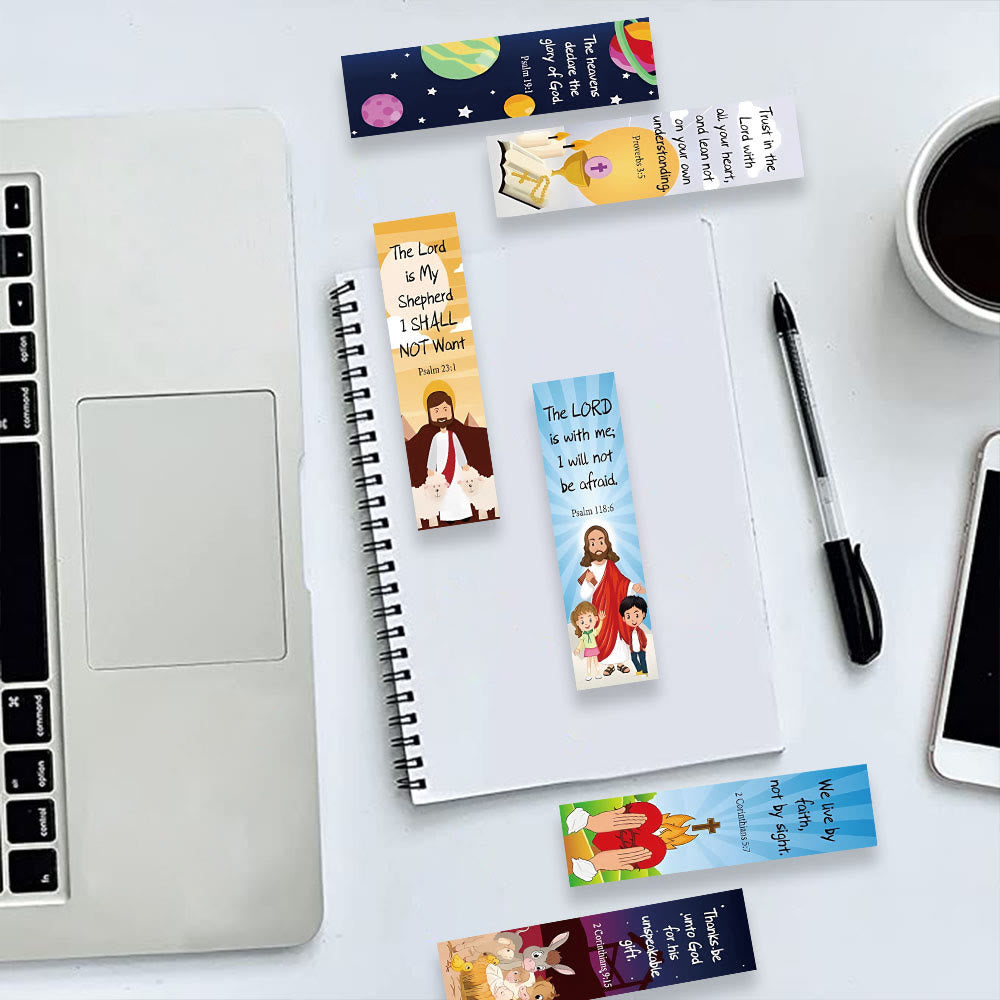 Christianartworkshop Bible Verse & Illustration Bookmarks Set of 30: Gentle Encouragement for Readers - image 7