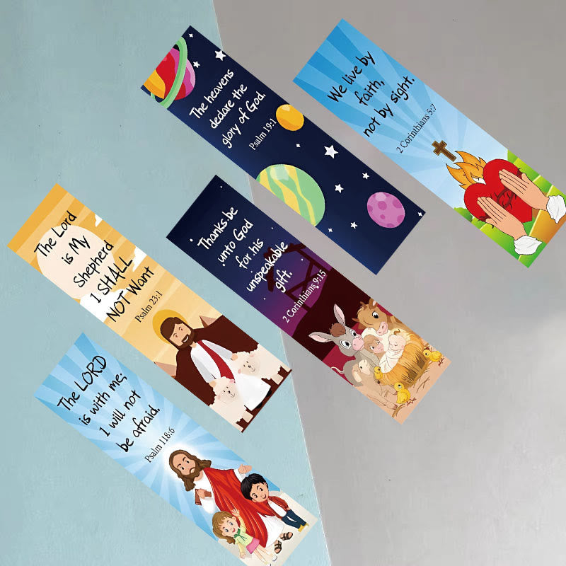 Christianartworkshop Bible Verse & Illustration Bookmarks Set of 30: Gentle Encouragement for Readers - image 8