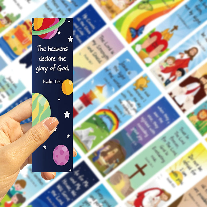 Christianartworkshop Bible Verse & Illustration Bookmarks Set of 30: Gentle Encouragement for Readers - image 3