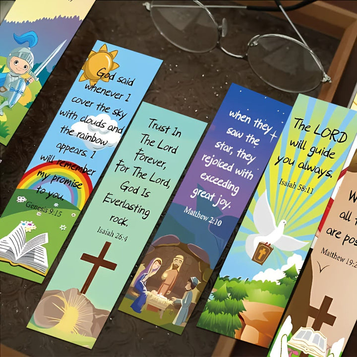 Christianartworkshop Bible Verse & Illustration Bookmarks Set of 30: Gentle Encouragement for Readers - 30 PCS - image 0