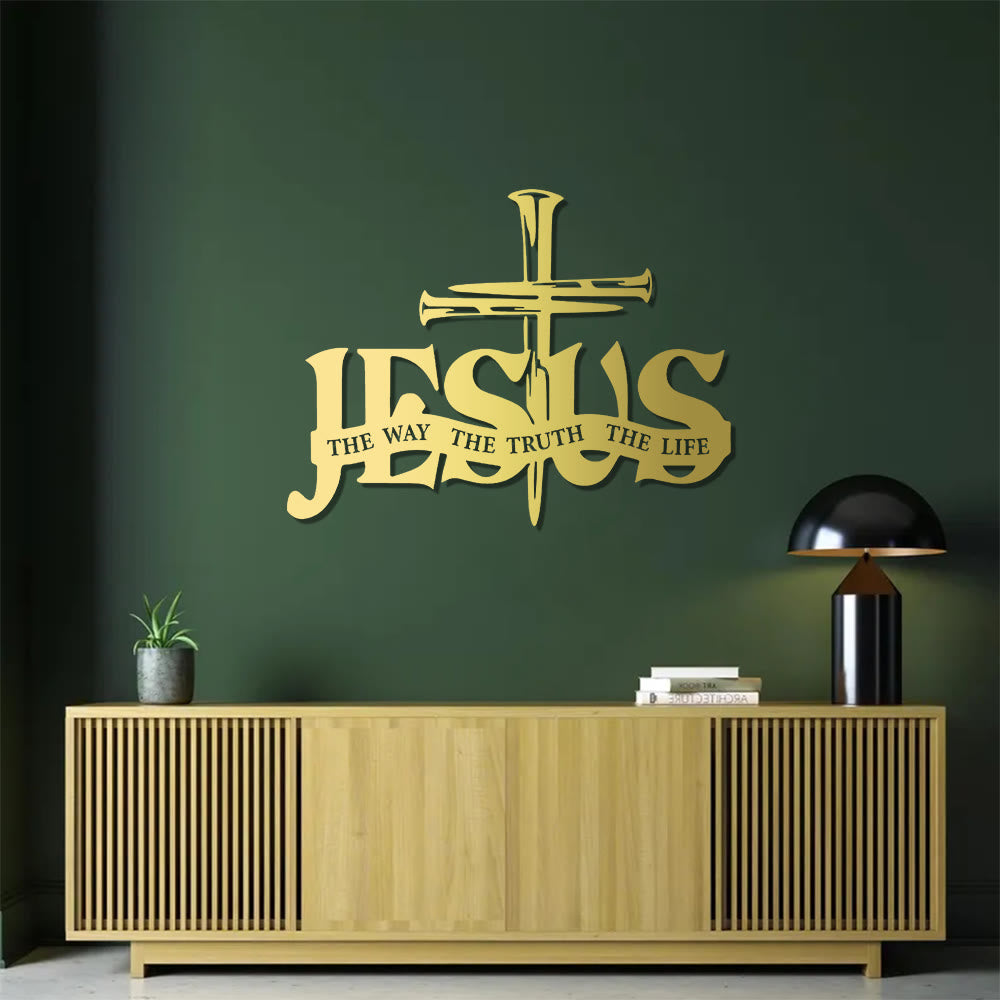 Christianartworkshop Faithful Jesus & Cross Design Metal Wall Decor Home Decoration - image 8