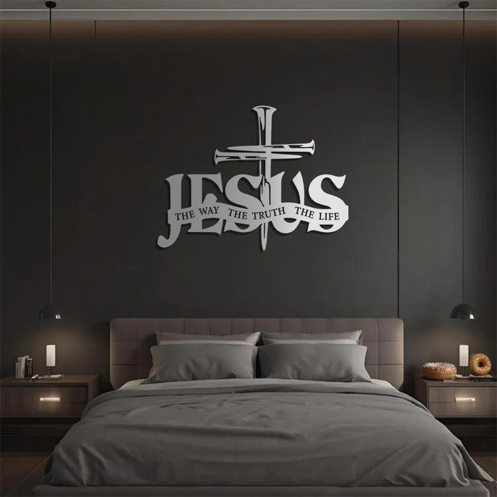 Christianartworkshop Faithful Jesus & Cross Design Metal Wall Decor Home Decoration - image 10