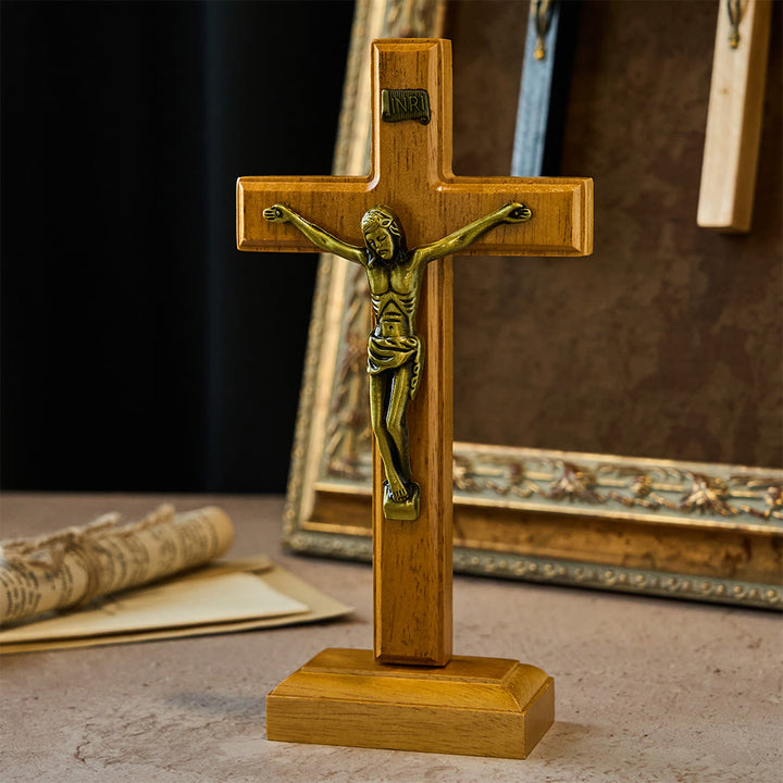 Christianartworkshop Redemptive Love Crucifix Desktop Decor: His Gift in Quiet Style - image 2