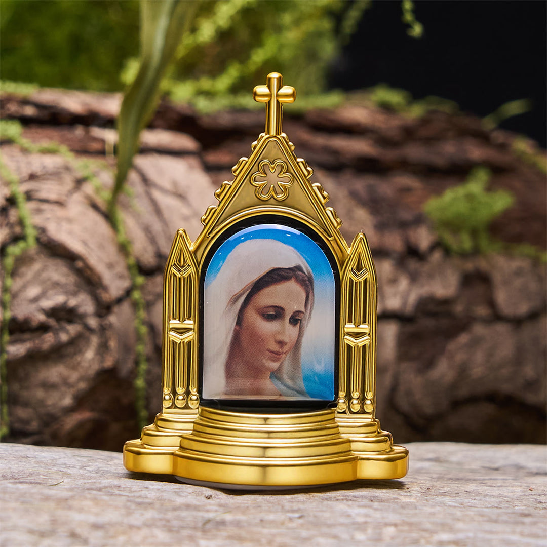 Christianartworkshop Ornate Frame Sacred Figurine Desktop Decor: His Presence in Gentle Display - Virgin Mary B - image 4