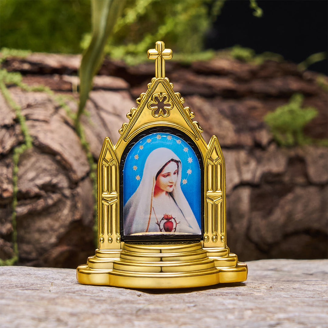 Christianartworkshop Ornate Frame Sacred Figurine Desktop Decor: His Presence in Gentle Display - Virgin Mary A - image 3