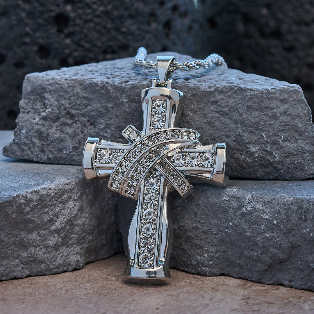 FREE Today: Two-color Grace & Glory Baroque Radiance Cross Necklace - image 10