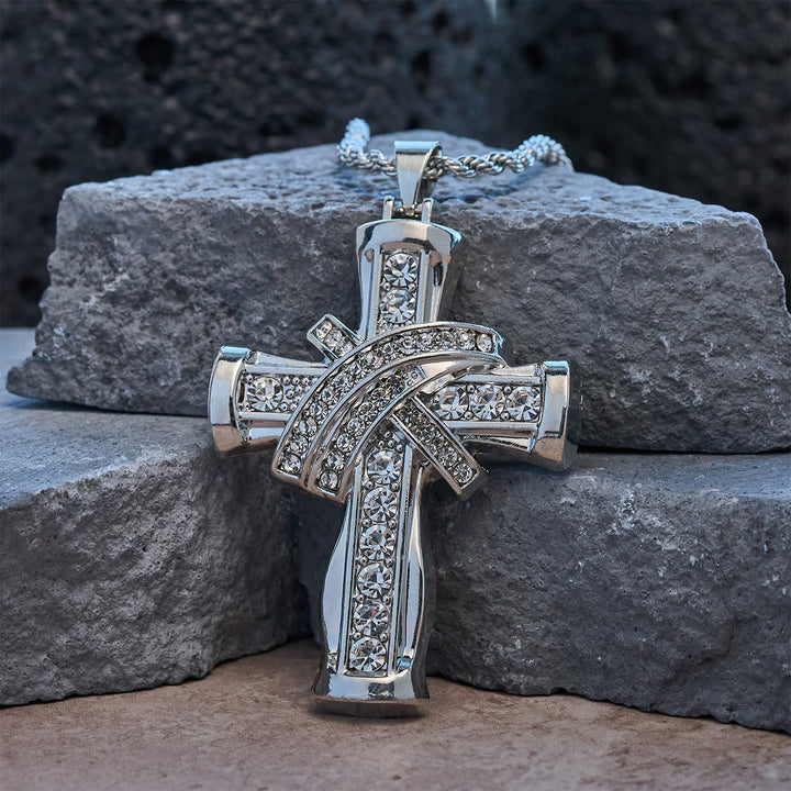 FREE Today: Two-color Grace & Glory Baroque Radiance Cross Necklace - image 10